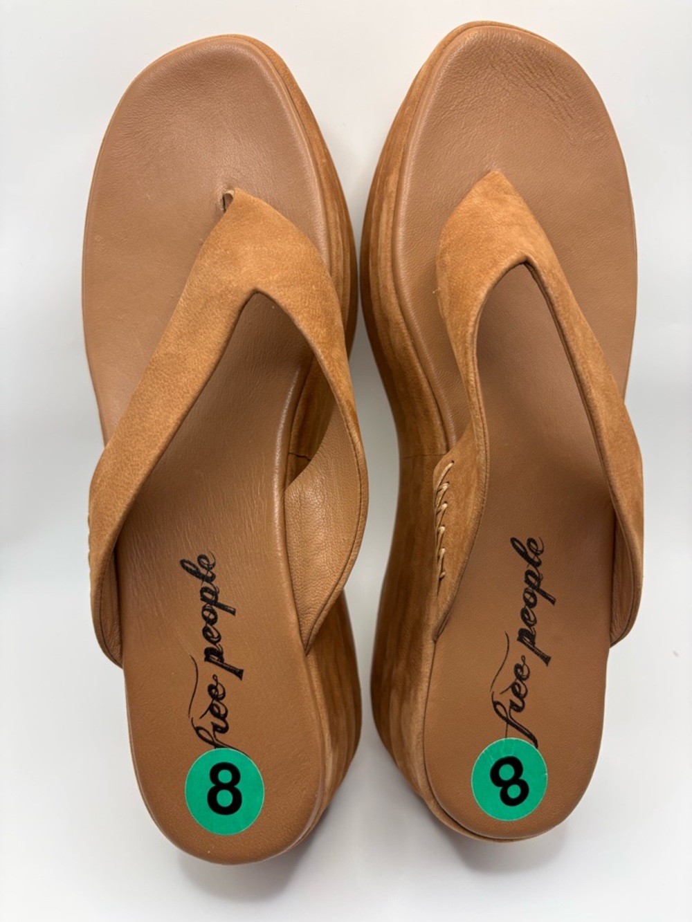 Free People "Haven" thong platform sandals size 38.5/8 Y2K